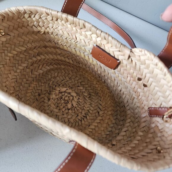 Doum Straw Tote "EUC" - Picture 3 of 16
